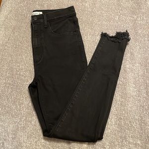 Abercrombie black skinny jeans